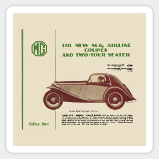 MG AIRLINE - advert Sticker